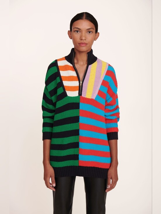 STAUD Sweaters - Staud Hampton sweater in cabana stripe, small